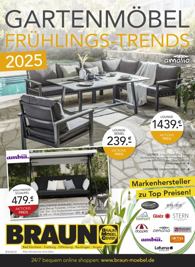 Gartenmöbel Katalog 2025
