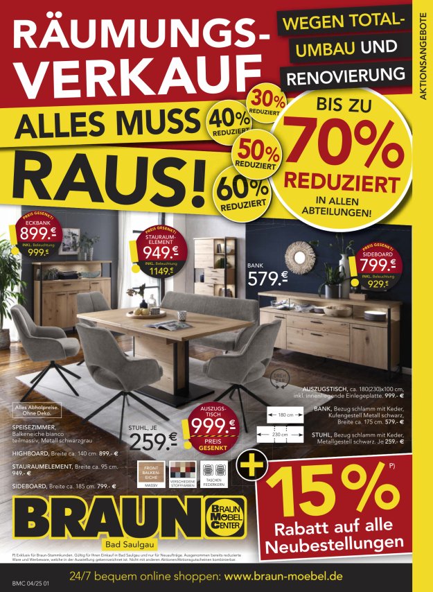 Abverkauf Bad Saulgau
